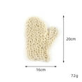thumbnail image 2 of Xihbxyly Guantes de Sisal, Guantes de Masaje Exfoliantes Naturales, Toalla de Baño Ecológica, Estimulan La Circulación y La Elasticidad de La Piel, Herramienta de Ducha Versátil, Cuidado Personal Sos, 2 of 5