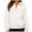 White(womens tops), variant on ZHYou No Boundaries Women's Half Zip Pullover Hoodie Oversized Sweatshirt Comfortable Loungewear Casual Sporty Top Fleece Lined Warm Cozy Fit Multiple Colors Available,White,Size M