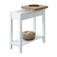 thumbnail image 3 of Table d'Appoint à Dessus Rabattable American Heritage Finition Bois Blanc avec Dessus en Bois Vanille, 3 of 3
