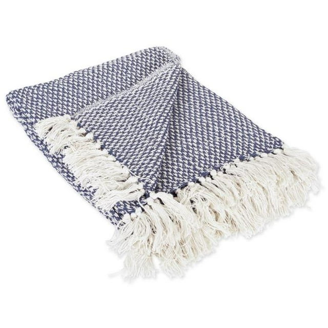 Design Imports CAMZ38514 Nautical Blue Woven Blanket Throw