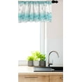 thumbnail image 3 of Ambesonne Abstract Window Valance, Floral Classic Design, 54" X 18", Teal Turquoise White, 3 of 3