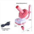 thumbnail image 2 of Enrollador de hilo eléctrico para ovillos, automático, fácil de usar, regalo para tejedores, rosa, 2 of 4