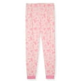 thumbnail image 3 of Sleep On It Girls 2-Piece Super Soft Jersey Snug-Fit Pajama Set - Bows , 5, 3 of 5