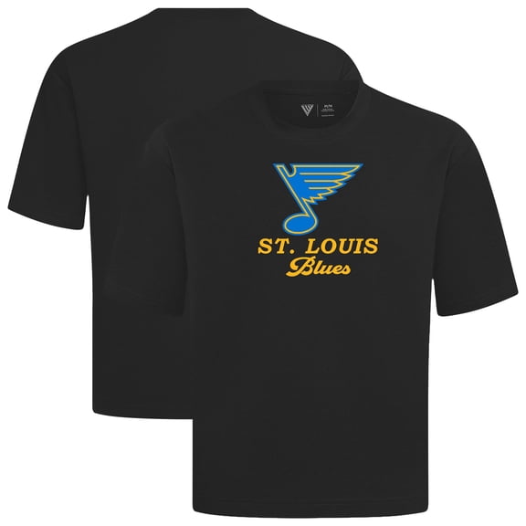 Men's Levelwear Black St. Louis Blues Team Surge Luxe Signature Knit T-Shirt
