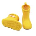 thumbnail image 2 of Children's Waterproof Rubber Rain Boots in Solid Colors with Easy-On Handles Simple For Kids, 2 of 6