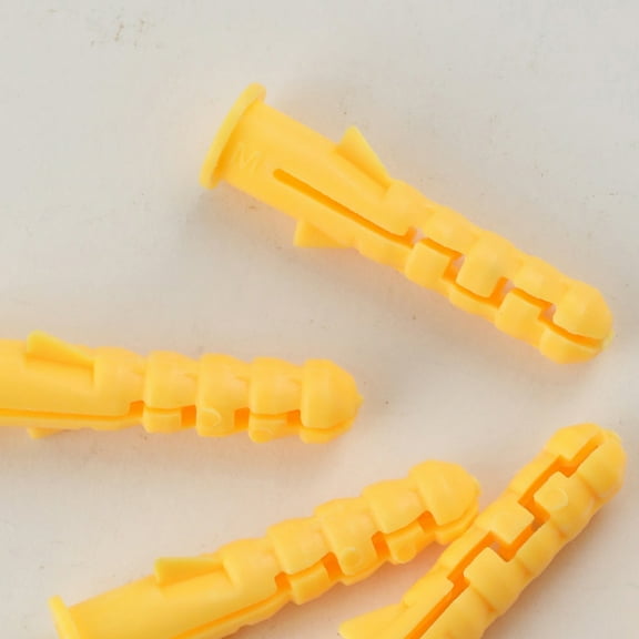 ULTNICE 200Pcs Concrete Anchors Yellow Plastic For