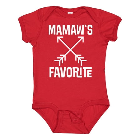 

Inktastic Mamaw s Favorite Grandson Childs Gift Baby Boy or Baby Girl Bodysuit