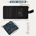 thumbnail image 3 of Small Wallet For Women Bifold Leather Pocket Coin Credit Card Holder With RFID Blocking A Mandala-patterned, 3 of 6