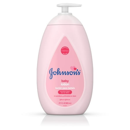 Johnson's Moisturizing Pink Baby Lotion with Coconut Oil, 27.1 fl. (Best Natural Baby Lotion)