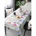 thumbnail image 6 of Spring Floral Table Cloth, Wildflowers Herbs Summer Botanical Plaid Waterproof Tablecloth for Rectangle Tables, Reusable Washable Fabric Table Cover for Restaurant Kitchen Dining Tables 54"x108", 6 of 6