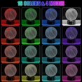 thumbnail image 2 of 3d Led Light Lamp Base, 4 Sets Acrylic Light Base With Remote Control & Touch Control, 16 Colors 4 Modes Led Display Base, Decorative Lights For Bedr, 2 of 5
