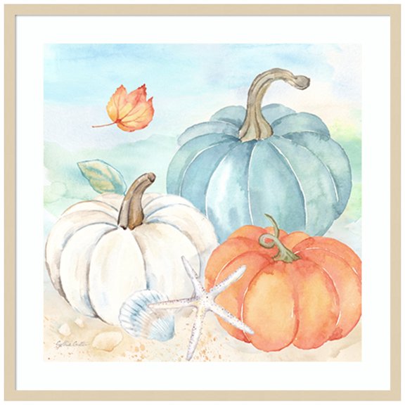 Amanti Art Harvest by the Sea V Wood Framed Wall Art Print
