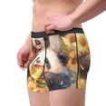 thumbnail image 2 of Susaid Cute Panda Sunflower Print Men's Mesh Boxer Briefs Cooling Breathable Sports Underwear Wide Waistband Boxer Briefs W/Fly-Small, 2 of 5