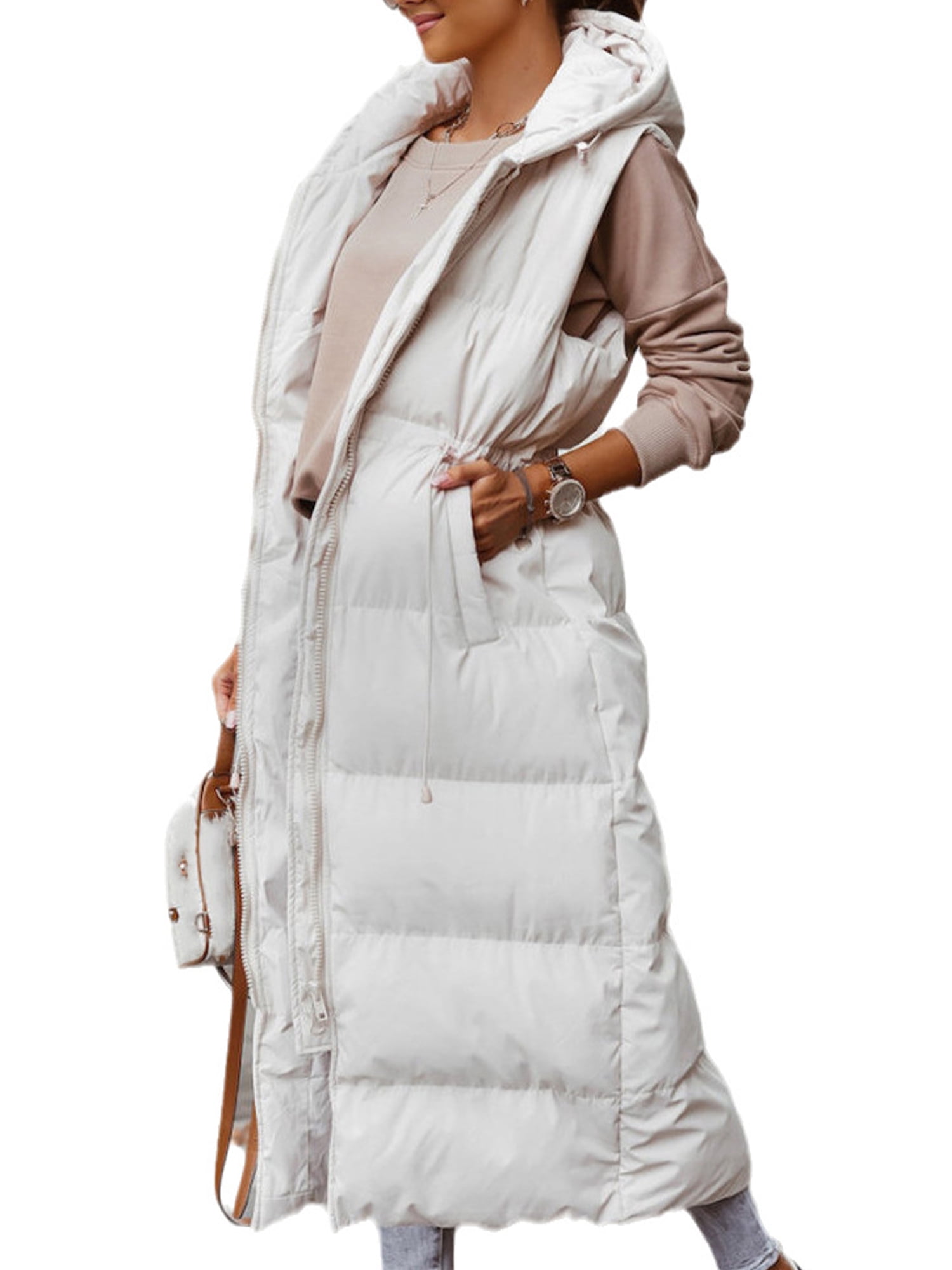 Купить Жилет Женский Длинный С Капюшоном