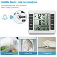 thumbnail image 6 of Refrigerator Thermometer, AMIR Wireless Indoor Outdoor Thermometer Fridge Thermometer with Audible Alarm Temperature Gauge Thermometer for Refrigerator Freezer Kitchen White, 6 of 11