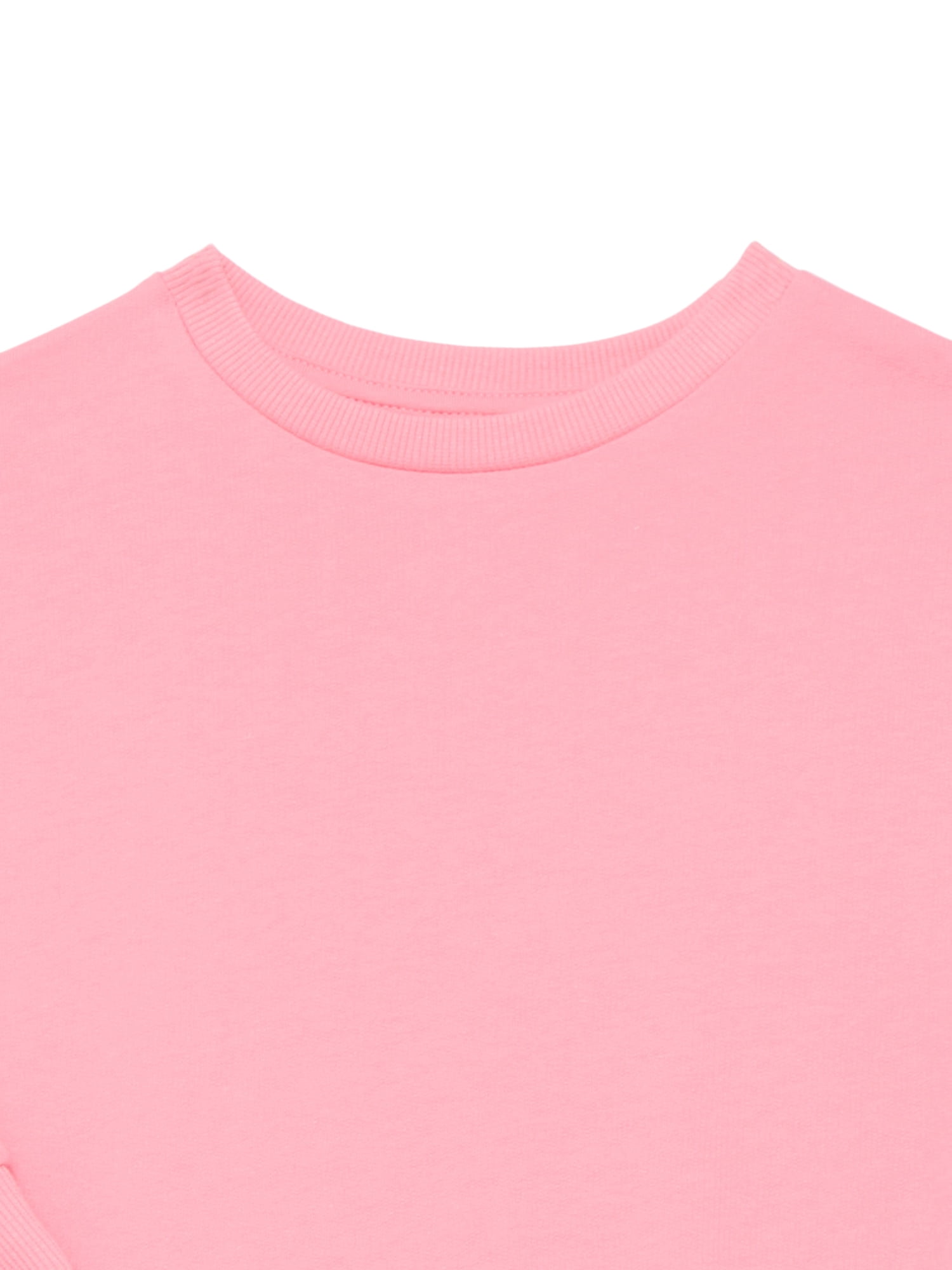 Wonder Nation Girls Sweatshirt Dress with Long Sleeves, Sizes 4-10