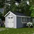 thumbnail image 2 of Little Cottage Co. 8x16 Colonial Williamsburg Shed with Operable Windows, Outdoor Wood Storage Do-It-Yourself Precut Kit, 2 of 13