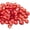 Red, variant on 50 mini glass gemstones, Mankara flat-bottomed marble beads, suitable for home décor, art crafts, and vase fillers (0.5 inch to 0.7 inch).