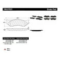 thumbnail image 3 of Disc Brake Pad Set Fits select: 2003 DODGE DURANGO, 2003 DODGE RAM VAN, 3 of 5