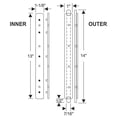 thumbnail image 2 of Steele Rubber Products - 60-0039-51 - Windshield Division Bar Gasket - Compatible with 1939 Chevrolet, Oldsmobile, Pontiac, 2 of 2