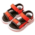 thumbnail image 5 of Ymyiu Girls' Sandals Boys Girls Sandals Open-Toe Summer Outdoor Unisex Child Sport Sandals Athletic Lightweight Toddler/Little Kid/Big Kid Size 7(Red, Toddler 7), 5 of 6