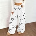 thumbnail image 2 of Aoiroe Plus Size Pajama Pants Pajama Bottoms Women Casual Pants For Women Lounge Pants Cozy Pants Women Long Wide Leg Lounge Pants Jogger Wide Leg Athletic Pants Fleece Pj Pants Black S, 2 of 8