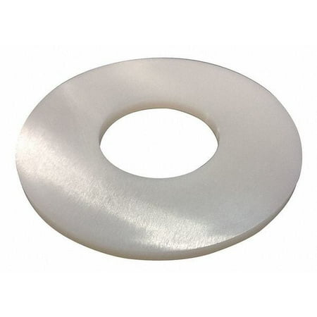 

5PC 1/4 x 15/32 OD Plain Finish Not Graded Nylon Flat Washers 40 pk.