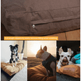 thumbnail image 5 of WHITEDUCK Durable & Comfortable Canvas Dog Bed, Water-Repellent Coating, Dirt Resistance, Removable & Washable Outer Cover, Heavy Duty Zippers for Small, Medium & Large Dogs (Large, Tan), 5 of 5
