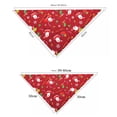 thumbnail image 2 of Cotton Classic For Puppy,Kitten Pet Accessories Santa Claus Patten Christmas Element Dogs Bandanas Pet Costume Cats Triangular Scarf Christmas Pet Decor 40X30X30 CM GREEN SANTA CLAUS, 2 of 8