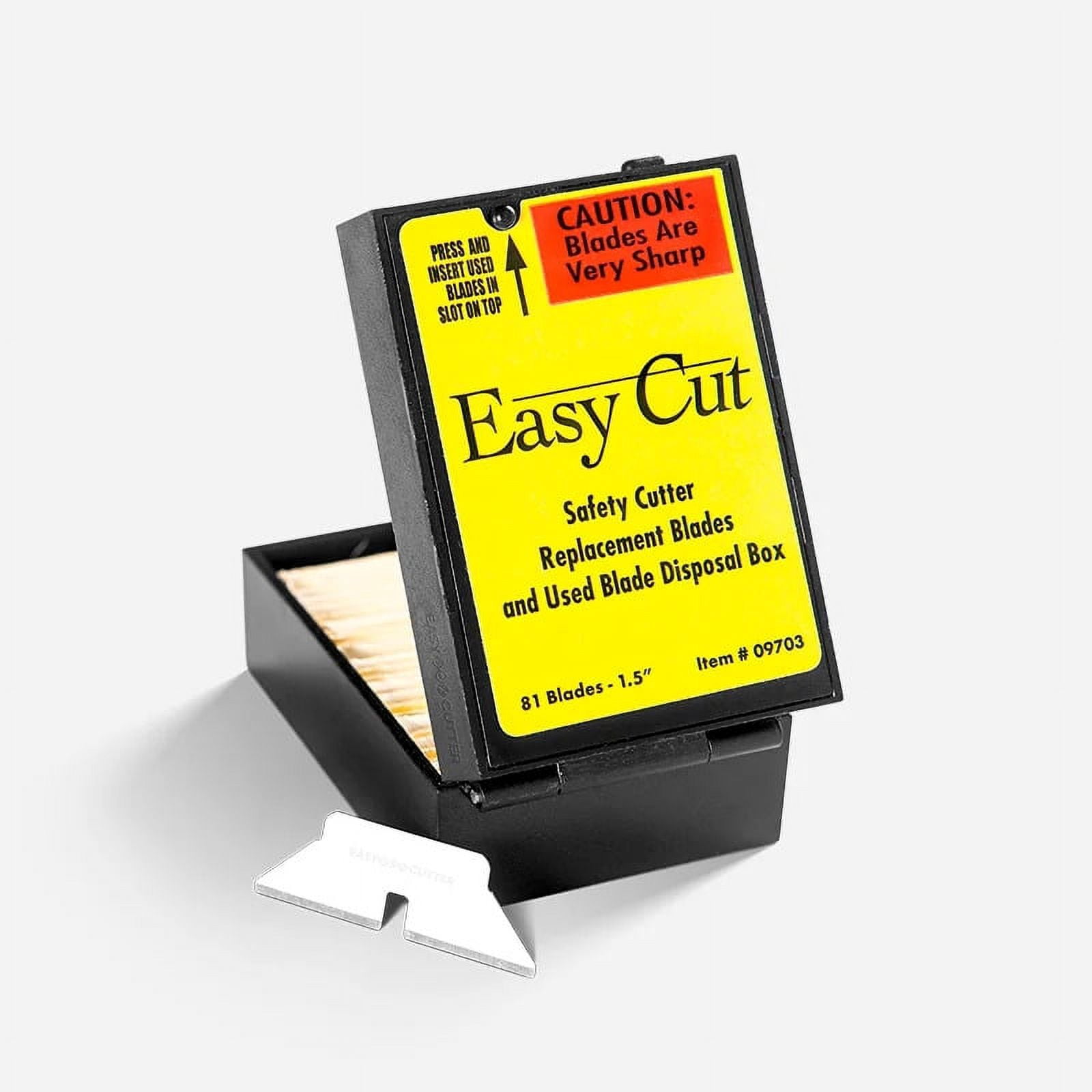 Easy Box Cutter Utility Knife Replacement Blades for Box Cutter, Premium Carbon Steel, 81ct
