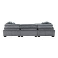 thumbnail image 6 of Lexicon Traverse 4-Piece Corduroy Modular Sectional with Ottoman in Gray, 6 of 8