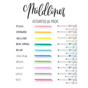 Zebra Pen Mildliner Double-Ended Creative Highlighter Set - Assorted 10-Pack