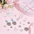 thumbnail image 5 of 90Pcs 15 Styles Heart Charms Hearts Charm Valentine's Day Assorted Love Charms Collection Tibetan Style Alloy Mother's Day Charm for Jewelry Making Charms Valentine Gifts DIY Crafting, 5 of 9