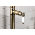 thumbnail image 4 of Kingston Brass KS3703PL Restoration Deck Mount Pot Filler Faucet, Antique Brass, 4 of 8