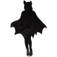thumbnail image 2 of Leg Avenue Bat Poncho Fancy-Dress Costume for Women with Bat Ear Hood for Adults, One Size, 2 of 3