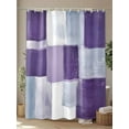 thumbnail image 4 of Abstract Gray Shower Curtain, Purple Gradient Graffiti Color Block Modern Art Waterproof Shower Curtain Set with 12 Hooks Lightweight Washable Fabric Shower Curtains for Bathroom 72x72 Inches, 4 of 6