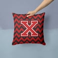 thumbnail image 2 of Monogram Letter Chevron Fabric Decorative Pillow, 2 of 4