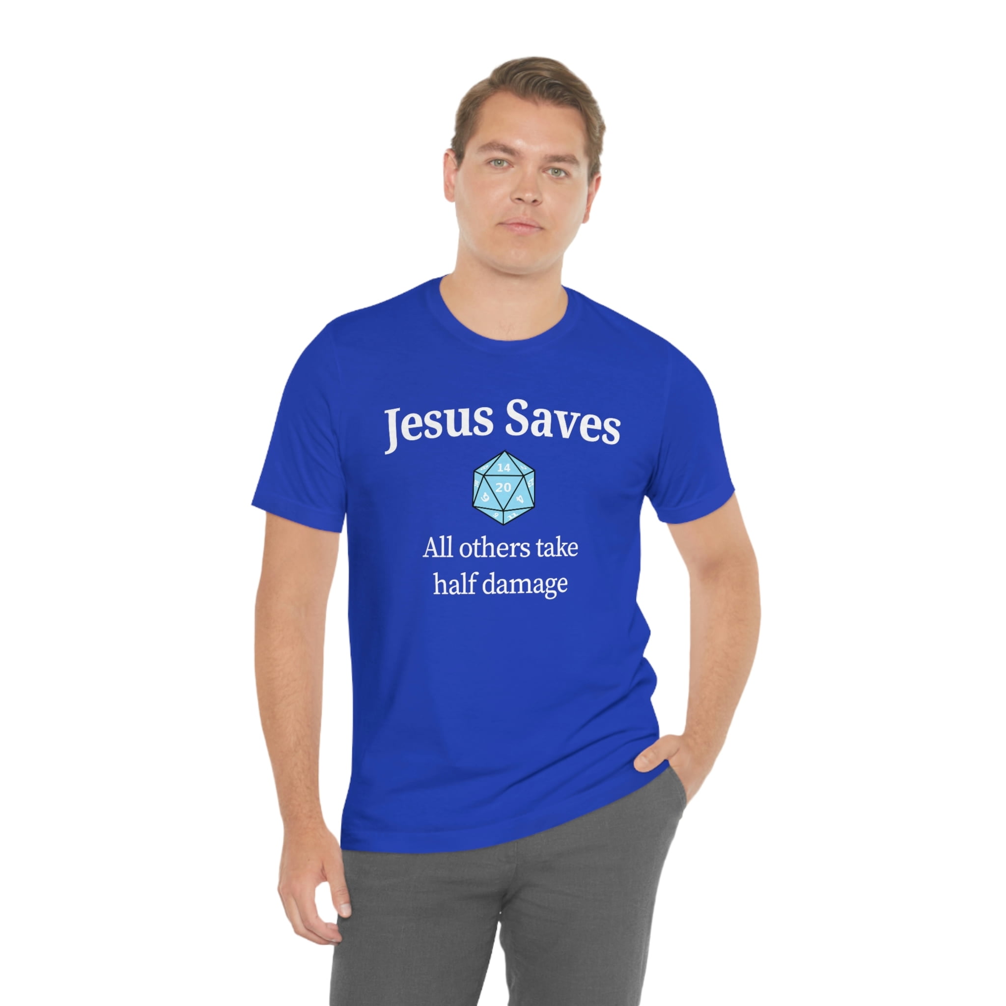 jesus saves dnd shirt