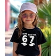 thumbnail image 2 of I was 6 Now I'm 7 Birthday Shirt for Kids Distressed Six Seven Hands Unisex Party Tee Black Shirt Youth Medium, 2 of 5
