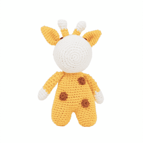 Crochet Handmade Medium-Sized Giraffe Amigurumi Toy – Soft, Charming, and Ideal for Gifts and Home Decor