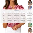 thumbnail image 3 of Gingham Lantern Sleeve T Shirt Womens Ruffle Trim V Neck Summer Blouse Cute Chic Casual Work Tops Shirts 2026, 3 of 8