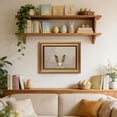 thumbnail image 6 of Neutral Vintage Rabbit Canvas Wall Art with Gold Frame - Rustic Easter Bunny Painting, Farmhouse Country Framed Artwork, Cute Whimsical Wall Decor for Bedroom, Nursery, Living Room, Bathroom, 6 of 8