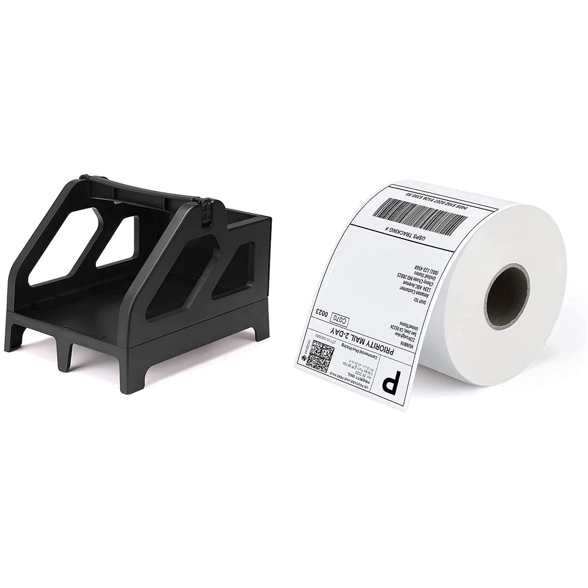 Plannu Thermal Direct Shipping Label (Pack of 500 4x6 Per Roll Labels) - Commercial Grade with Plannu Label Holder