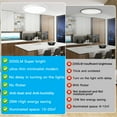 thumbnail image 2 of KOGYAS Flush Mount LED Ceiling Light Fixture with 3 Adjustable Color Options,12 Inch 28 Watt Thin Ceiling Lamp Surface Mount for Kitchen Bedroom Utility Laundry Closet Room, 2 of 8