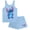 Lt Blue, variant on Lilo & Stitch Girls 2 Piece Tank Top and Shorts Set  Gradient Rhinestone Graphic Summer Outfit