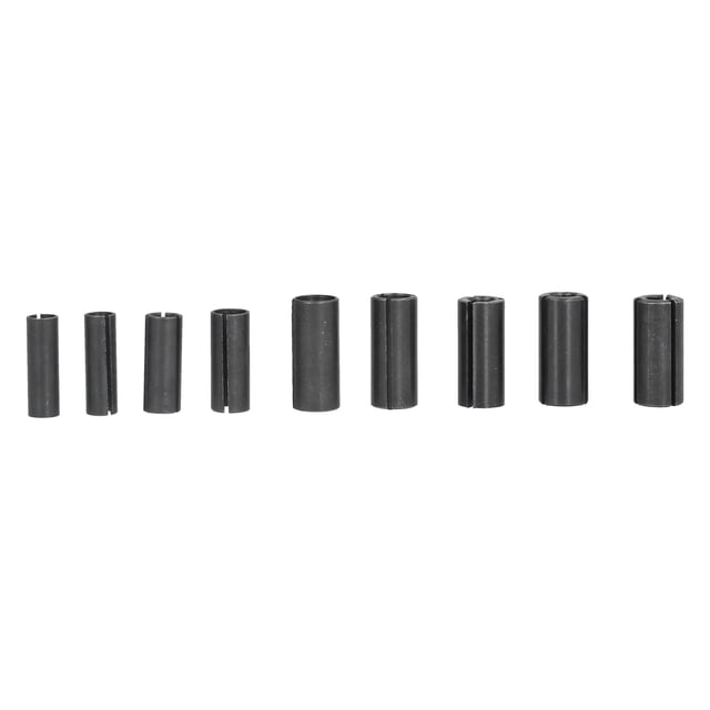 Juego de accesorios convertidor de mandril de acero al carbono adaptador de pinza enrutadora de 9 Uds para sujeción