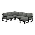 thumbnail image 3 of WestinTrends Montara 7-Piece Outdoor Modular L-Shaped Corner Patio Sectional Sofa Set, Black/Gray, 3 of 15