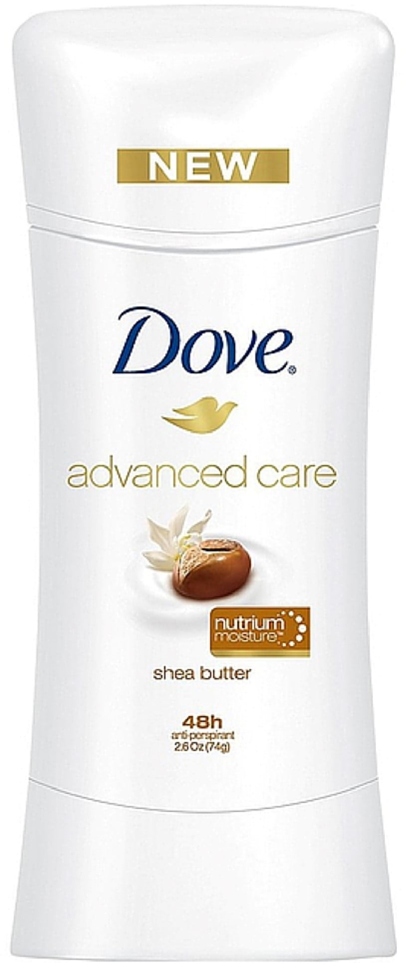 Dove Advanced Care AntiPerspirant, Shea Butter 2.60 oz (Pack of 6