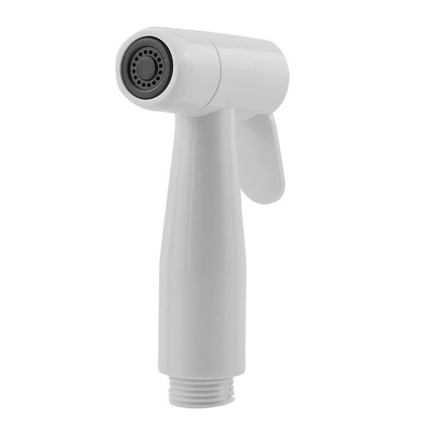 Rociador de bidé para inodoro, cabezal de tela para baño, rociador de pañales para limpieza de pisos Blanco
