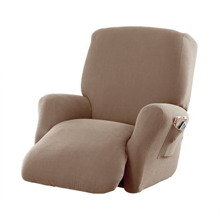 Mainstays Stretch Pixel 4 Piece Recliner Chair Furniture Slipcover
